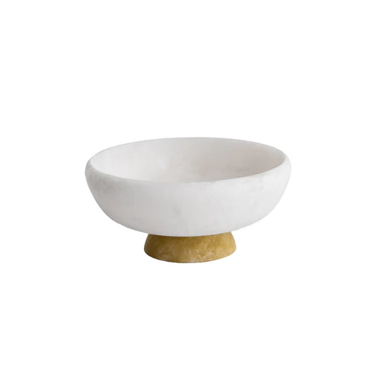 Resin Sorbet Medium Round Bowl with Base Coconut and Matcha