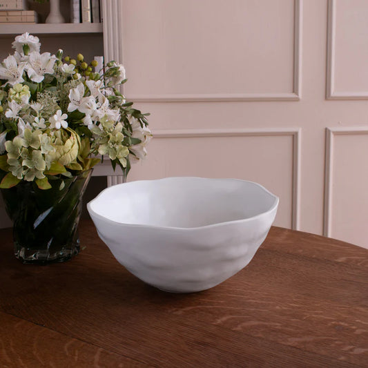 VIDA Nube Large Deep Round Bowl White