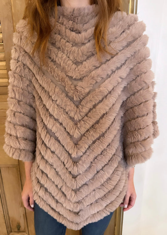 Mila Poncho Taupe