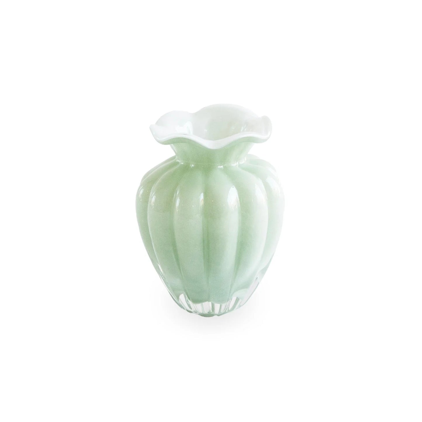 Glass Vento Small Vase Pistachio
