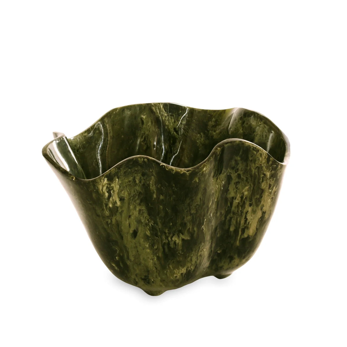 Resin Malachite Ice Bucket Green