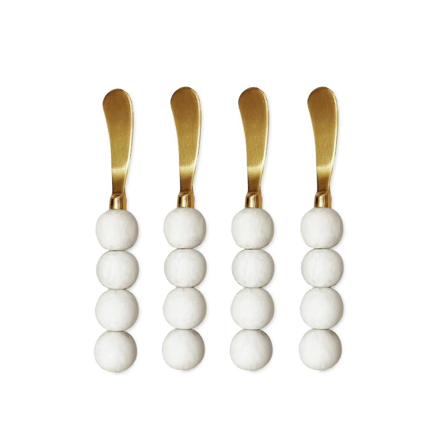 RESIN Sorbet Spreaders Set of 4 Coconut