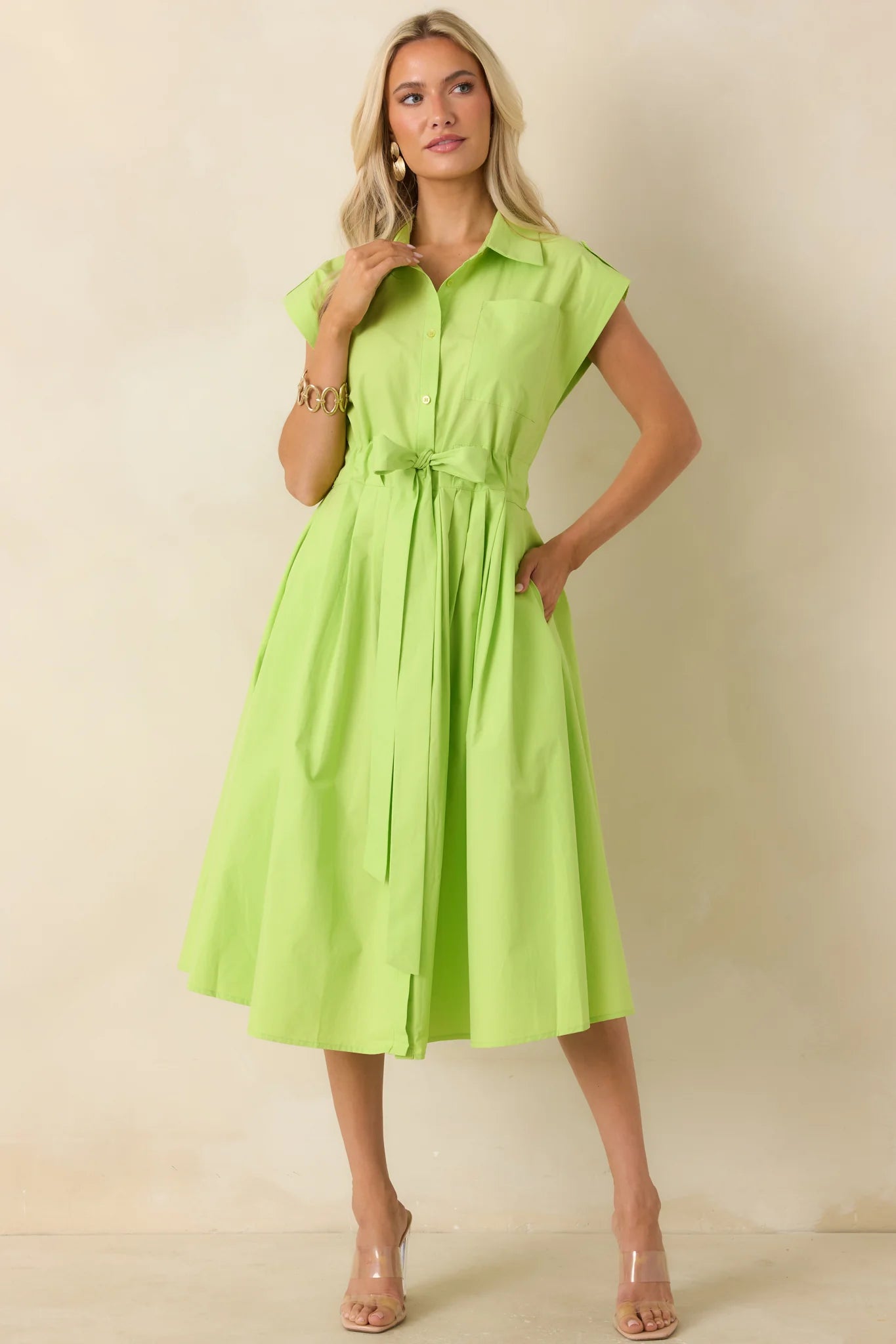 Lana Midi Dress Limelight
