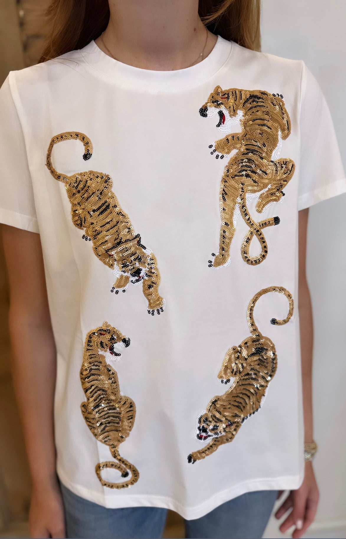 Crawling Tigers Tee White