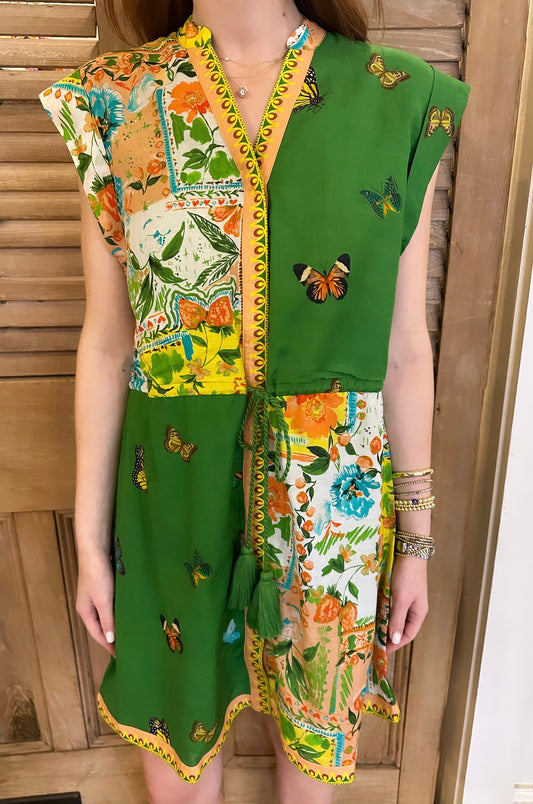 Adeline Green Butterfly Dress