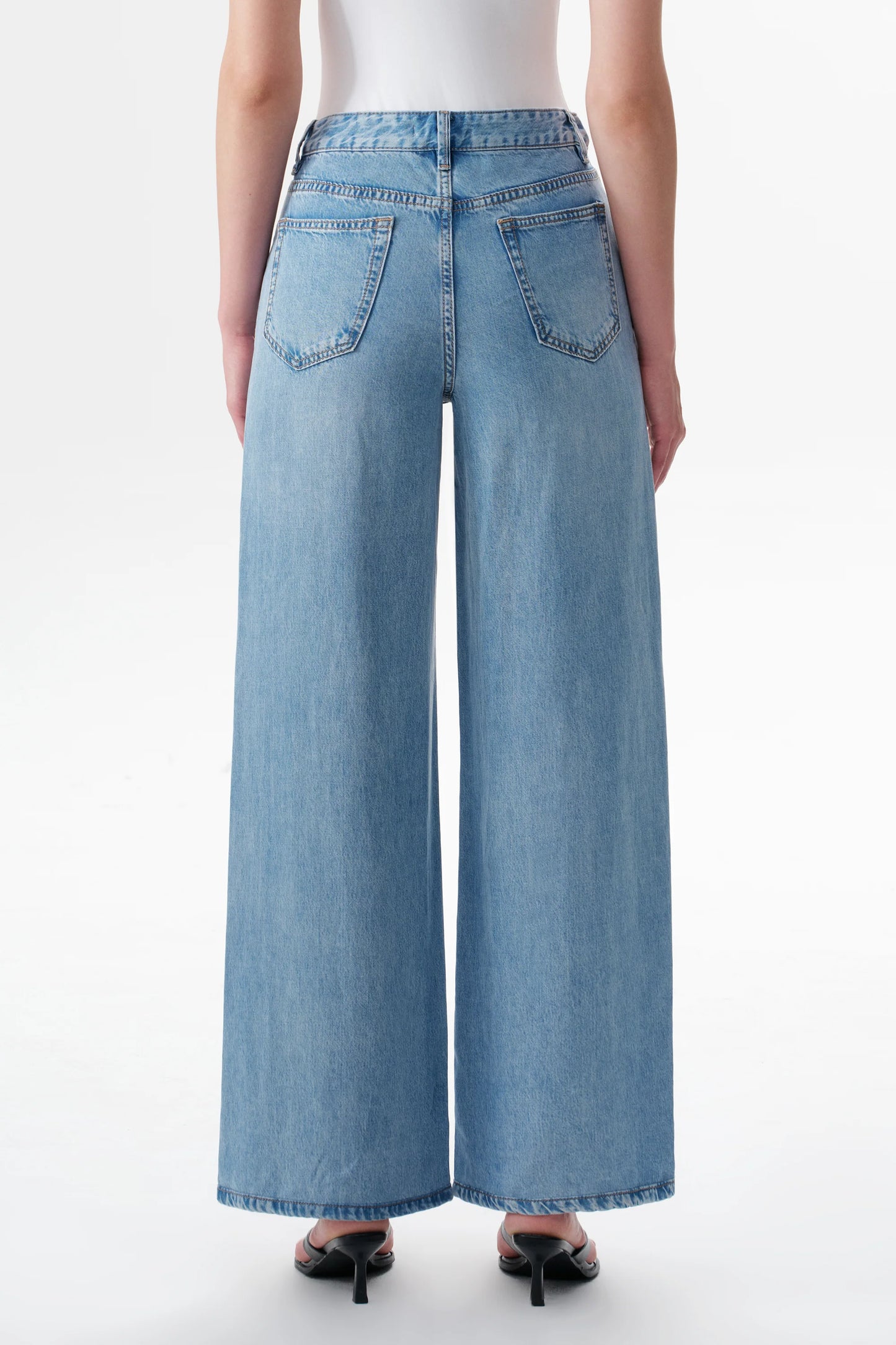 High Rise Wide Leg Jeans Mistral
