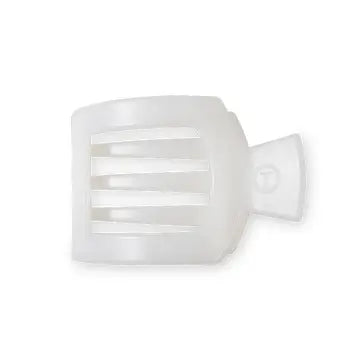 Coconut White Small Flat Square Clip