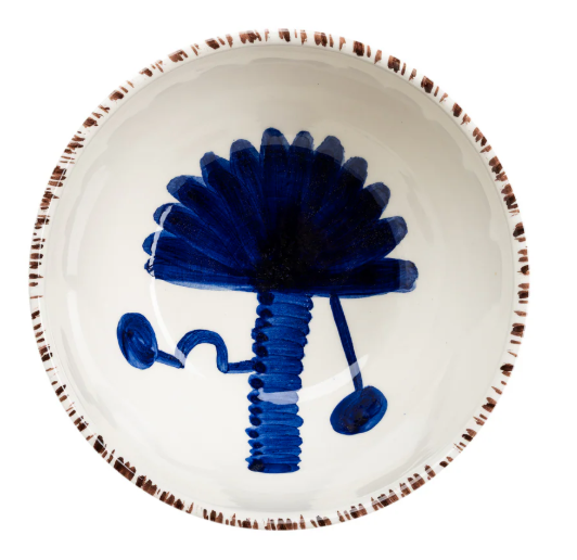 Blue/White Bowl Palm