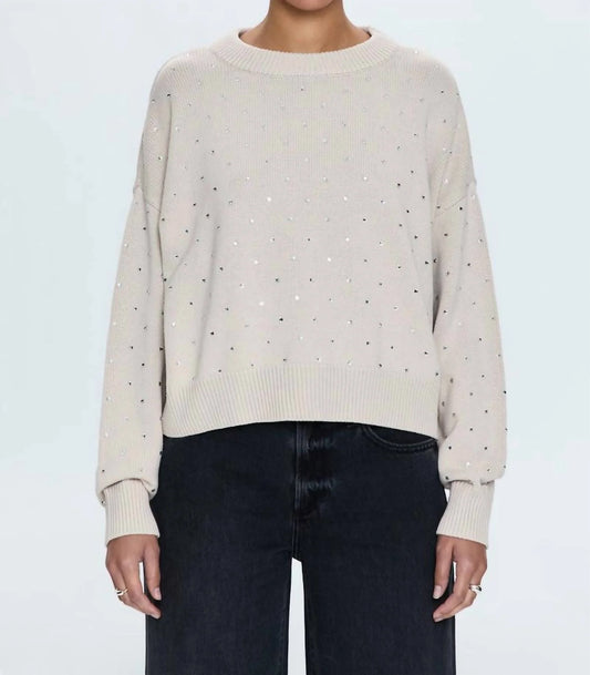Steph Crewneck Sweater Crystal Mink