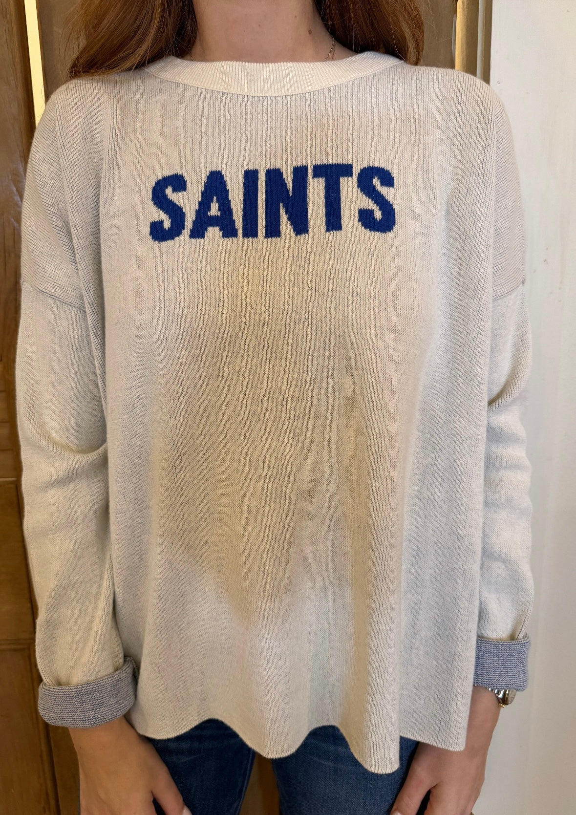 Saints Everyday Relaxed Sweater Royal Blue