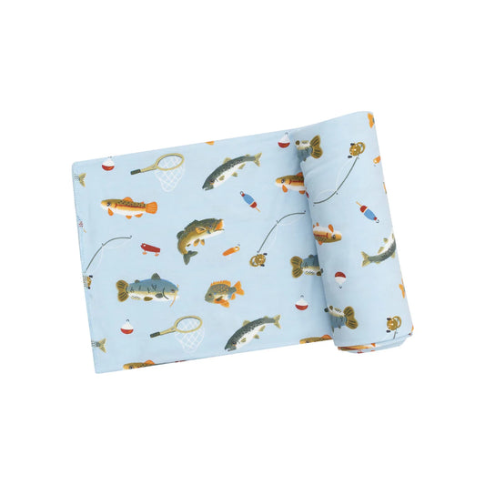 Fishing Swaddle Blanket 45X45