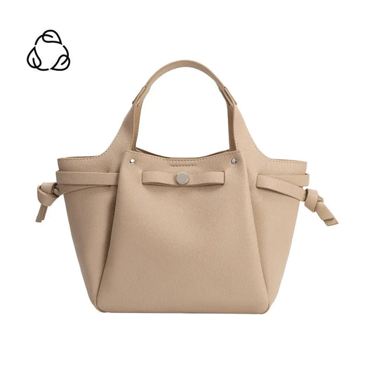 Avril Nude Recycled Vegan Leather Top Handle Bag