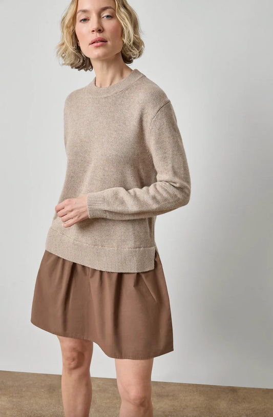 Short Combo Sweater Dress Birch