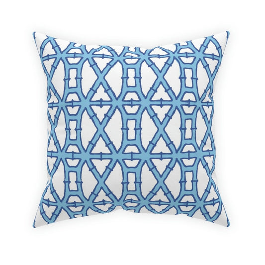 20x20 Blue Bamboo Pillow Indoor/Outdoor