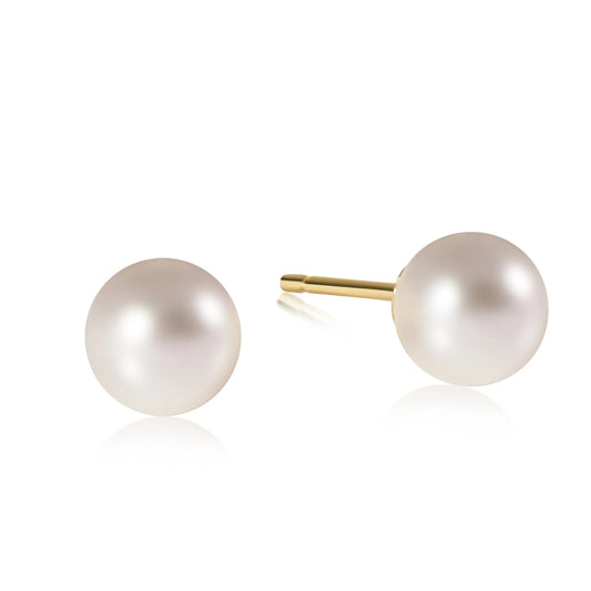 Classic 10mm Ball Stud Pearl