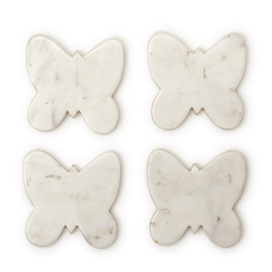 S/4 Butterfly Marble Coaster
