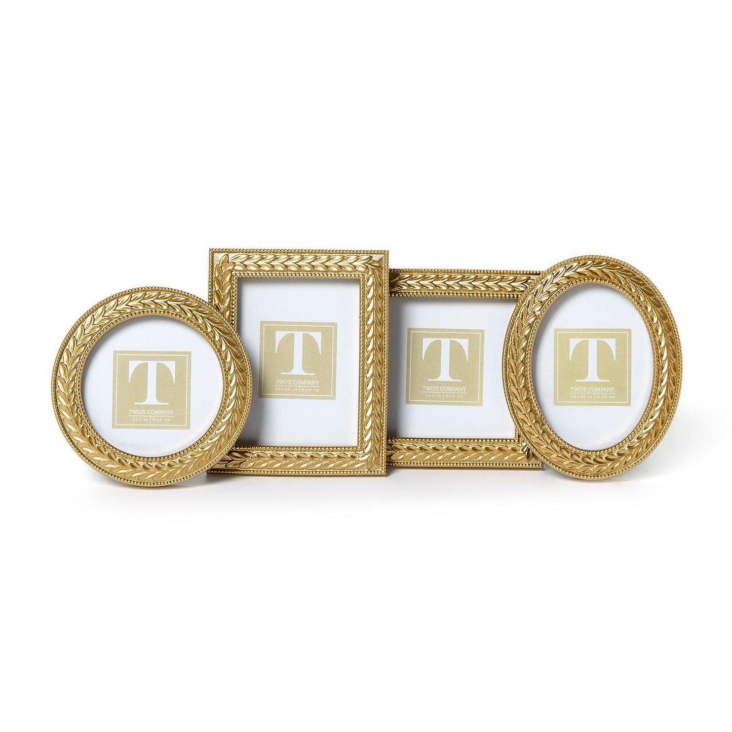 Gold Wreath Photo Frames