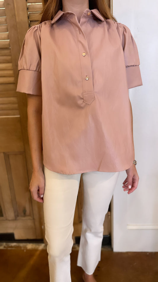 Everything Short Sleeve Top Pink