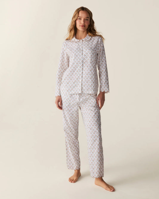 Women's Twill Colette Pajama Set in Estate Garden