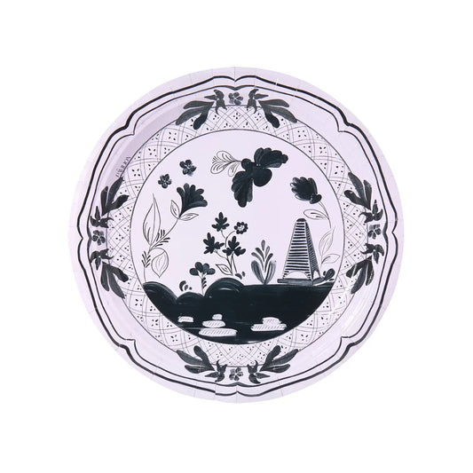 Beachside Pavilion Dinner Plates Lilac & Black