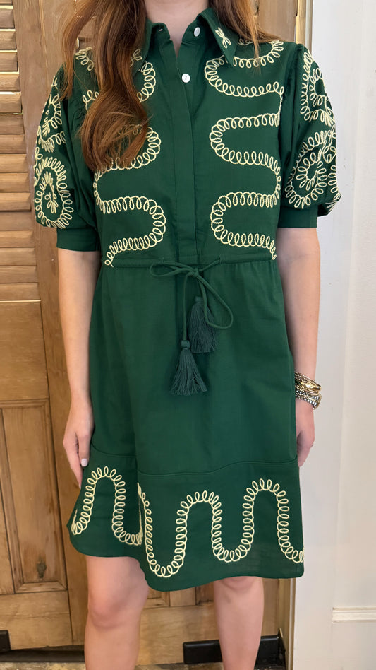 Celia Dress Kelly Green