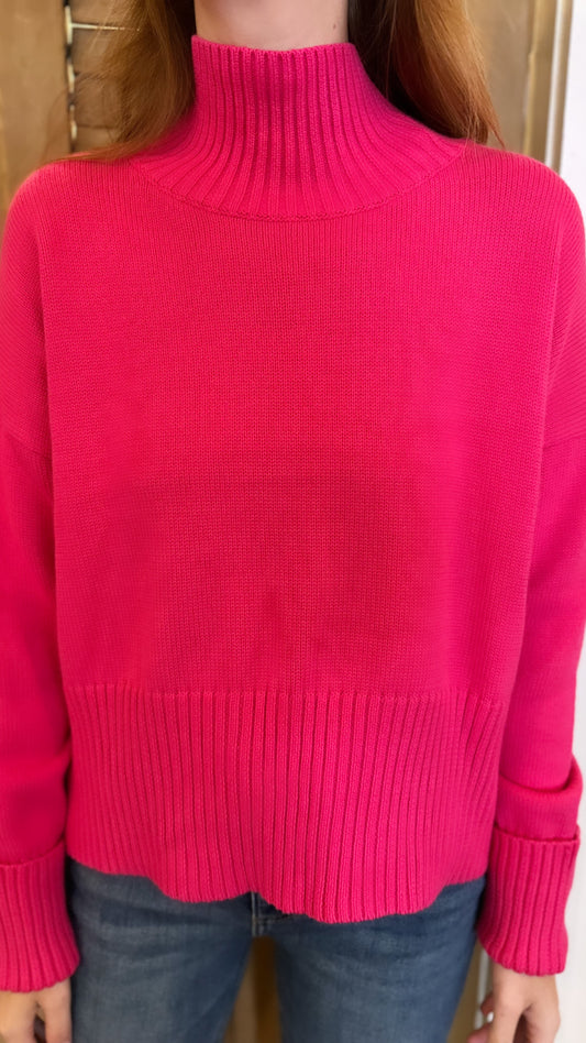 Blair Turtleneck Fuchsia