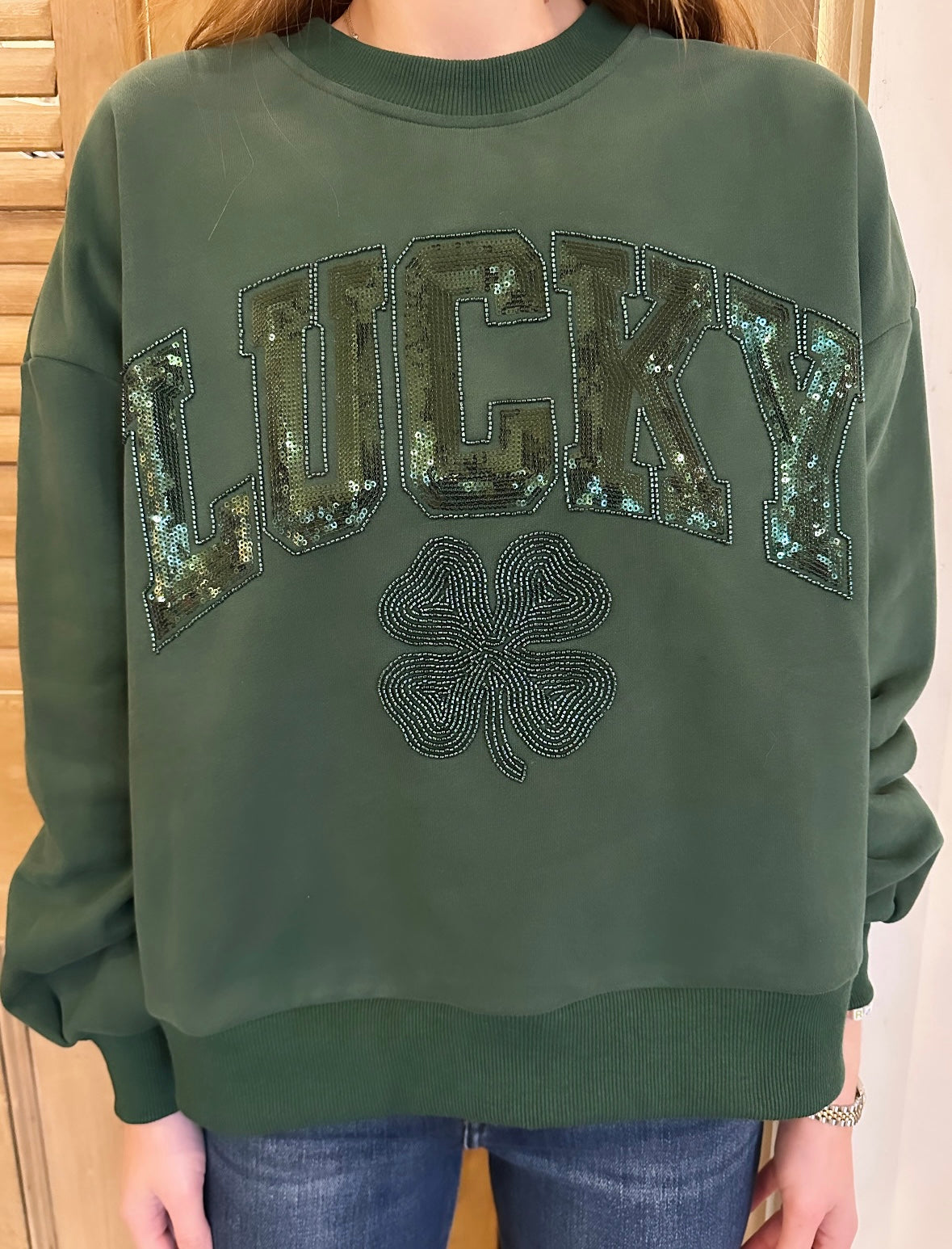 Lucky Sweatshirt Dark Green