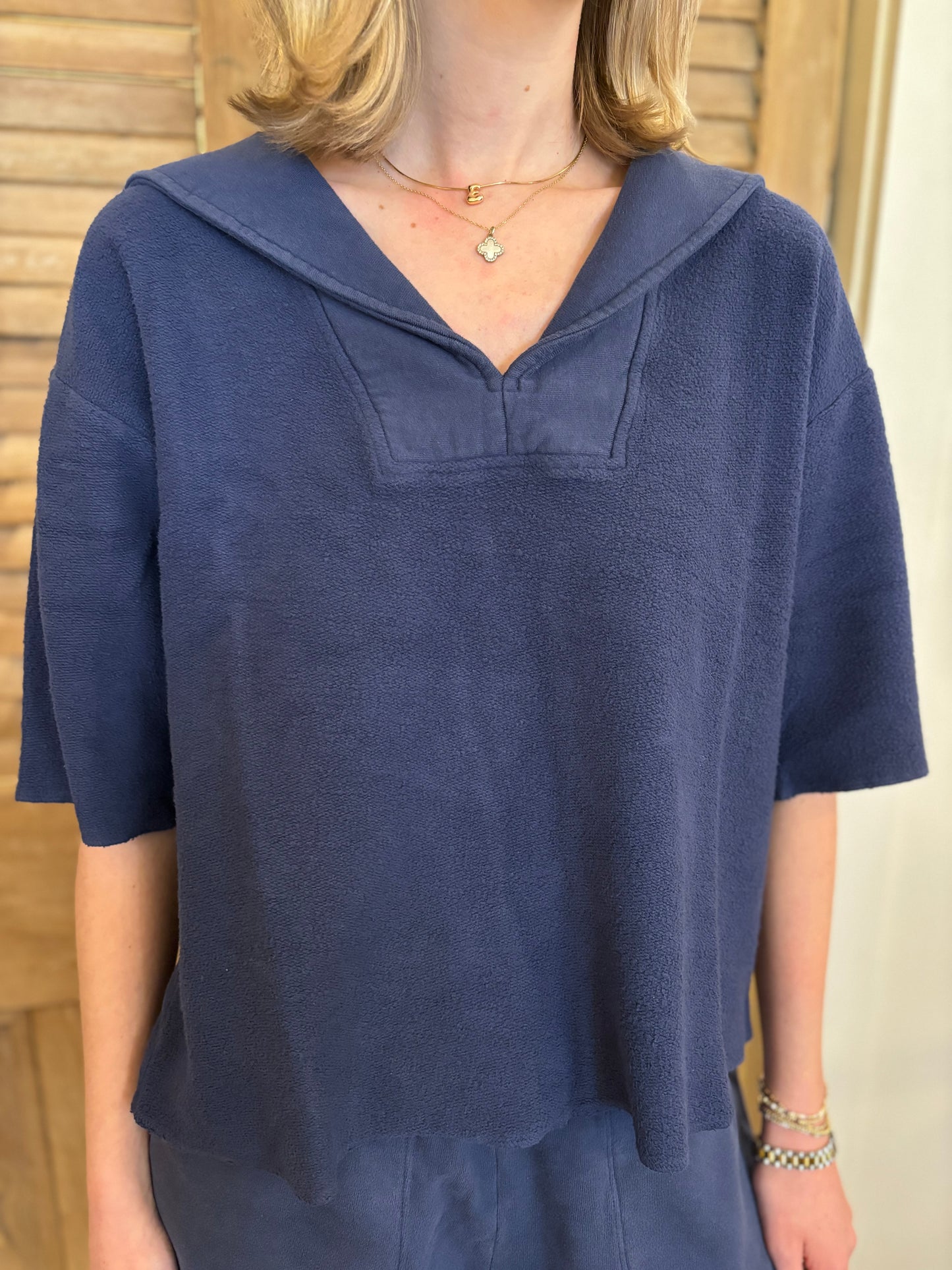 Titan Top Navy Terry