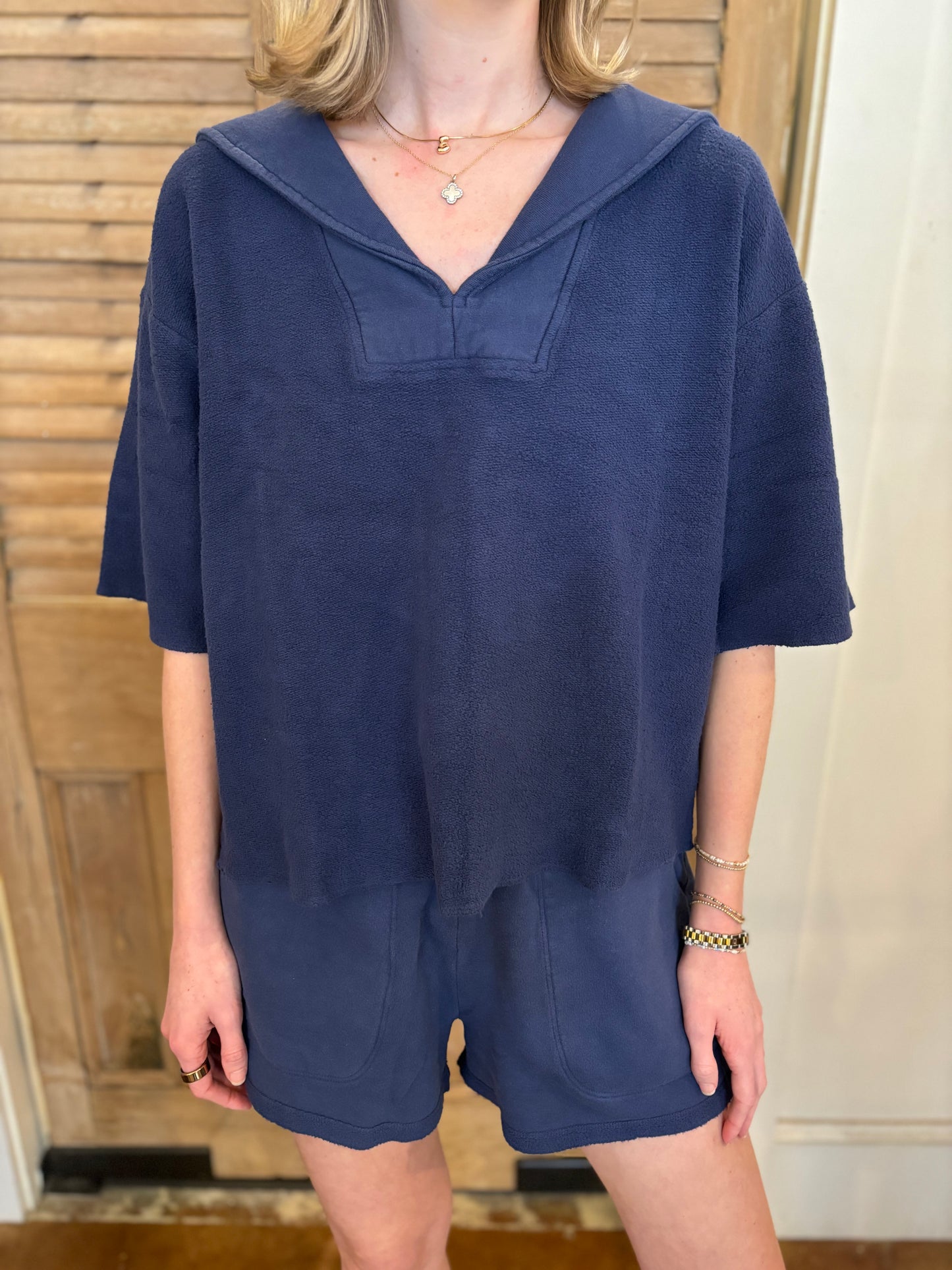 Titan Top Navy Terry