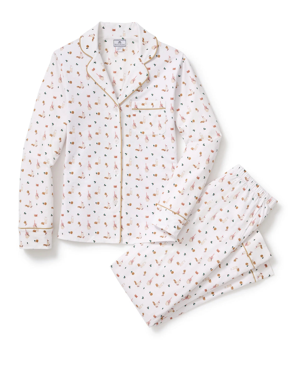 Women's Pima Pajama Set in Yuletide Treats