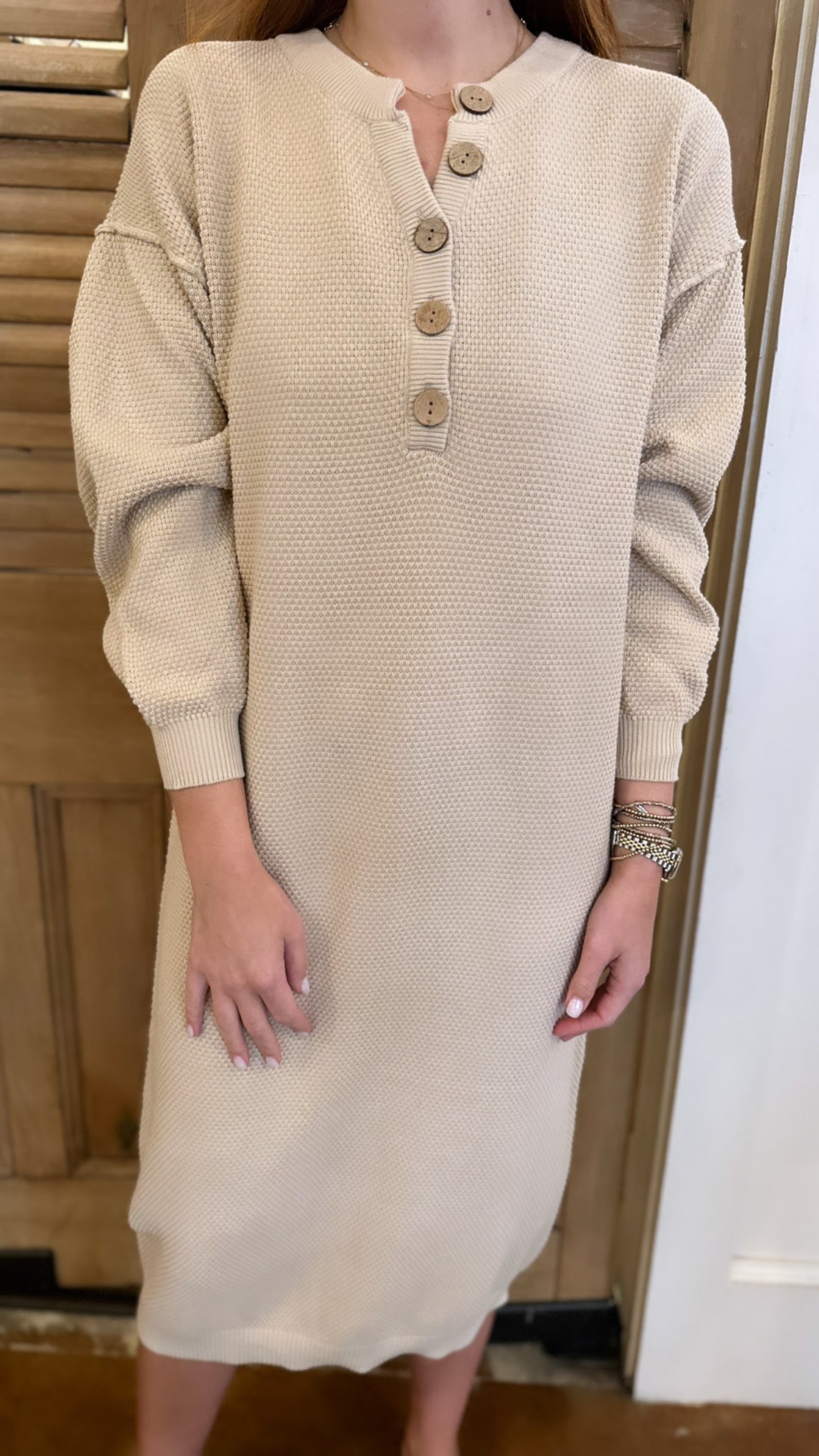 Hailee Sweater Midi Au Lait