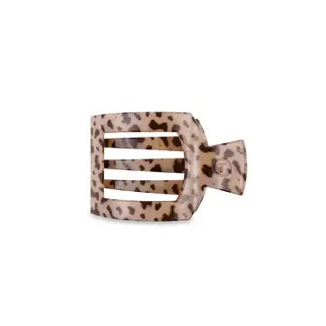 Blonde Tortoise Small Flat Square Clip
