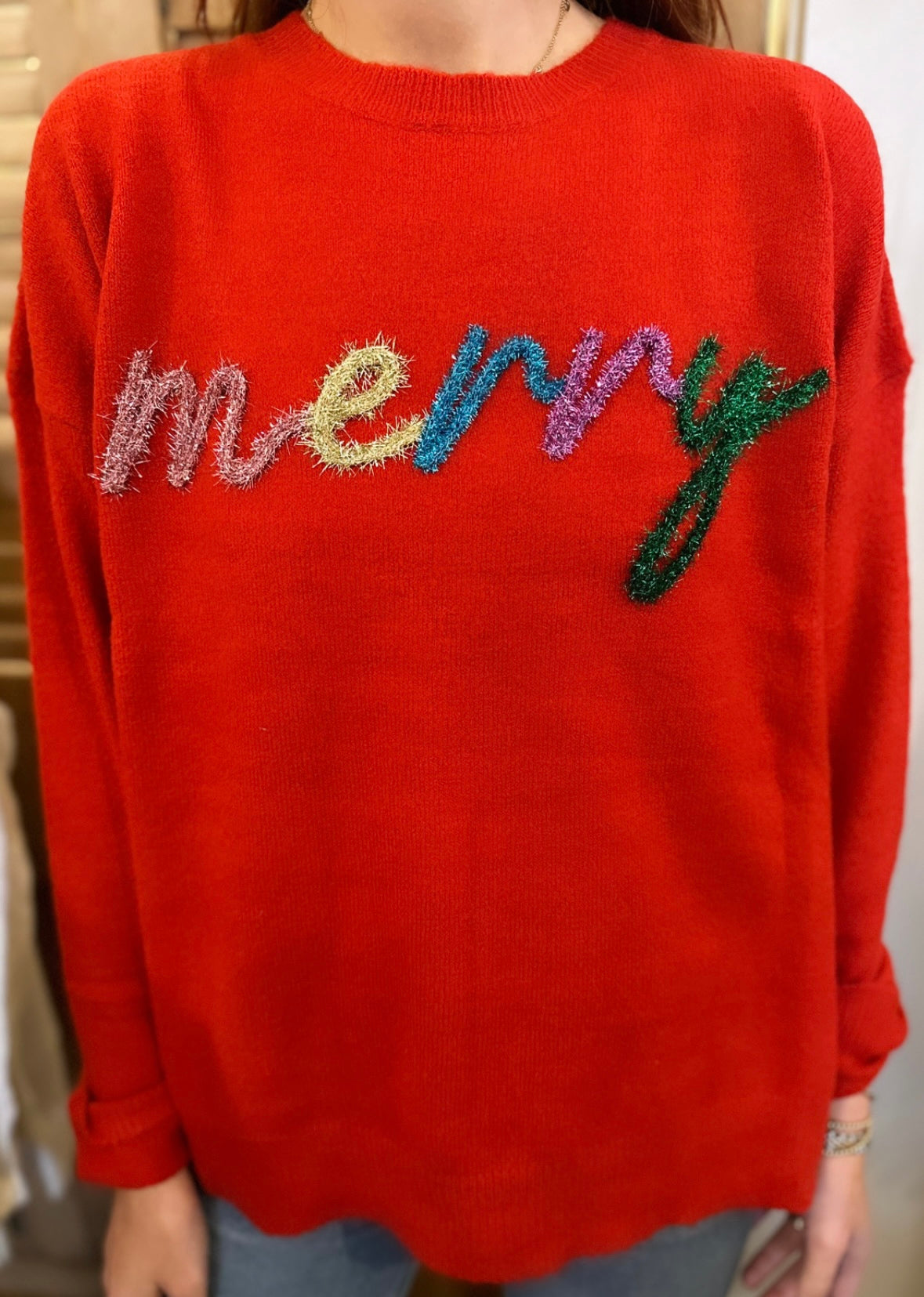 Merry Sweater Red
