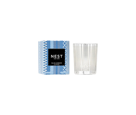 Blue Cypress and Snow Votive Candle 2oz