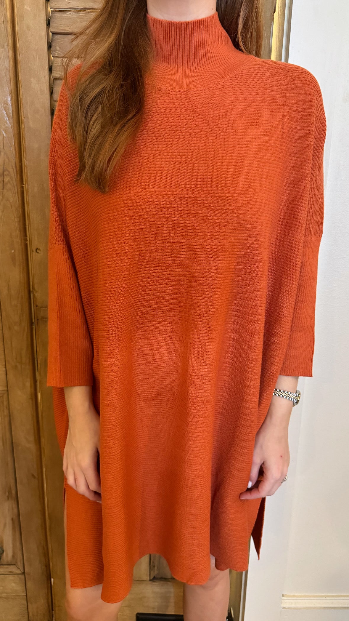 Aja Linka Dress Burnt Orange