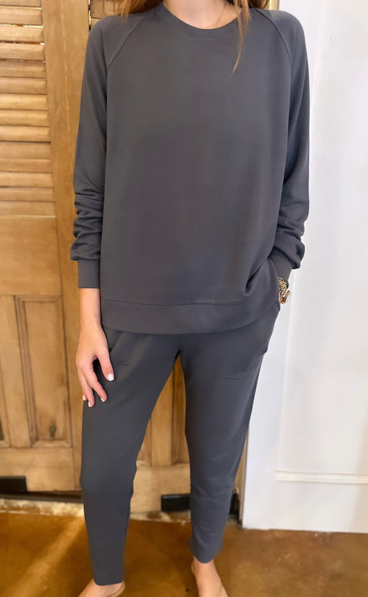 Fleece Lounge Pant Graphite
