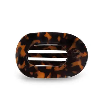Tortoise Small Flat Round Clip