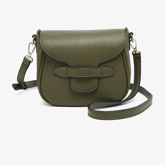 Mable Flapover Crossbody Bag Olive