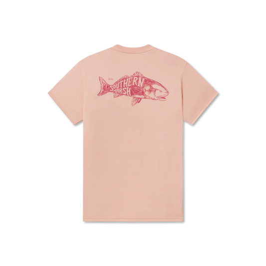 Engravings Tee Redfish Terracotta