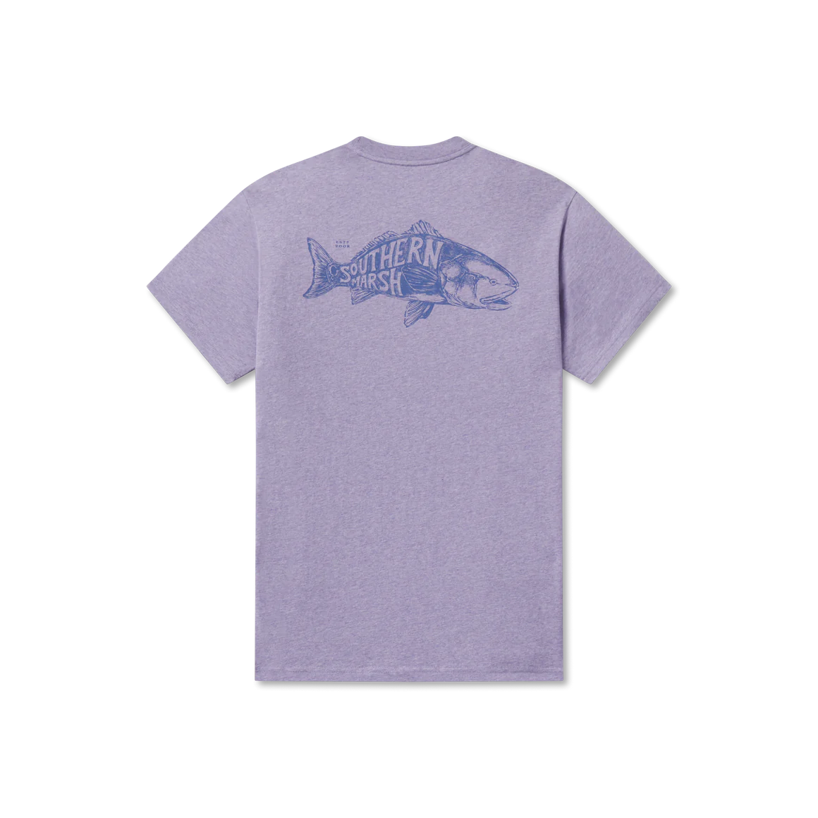 Engravings Tee Redfish Washed Berry