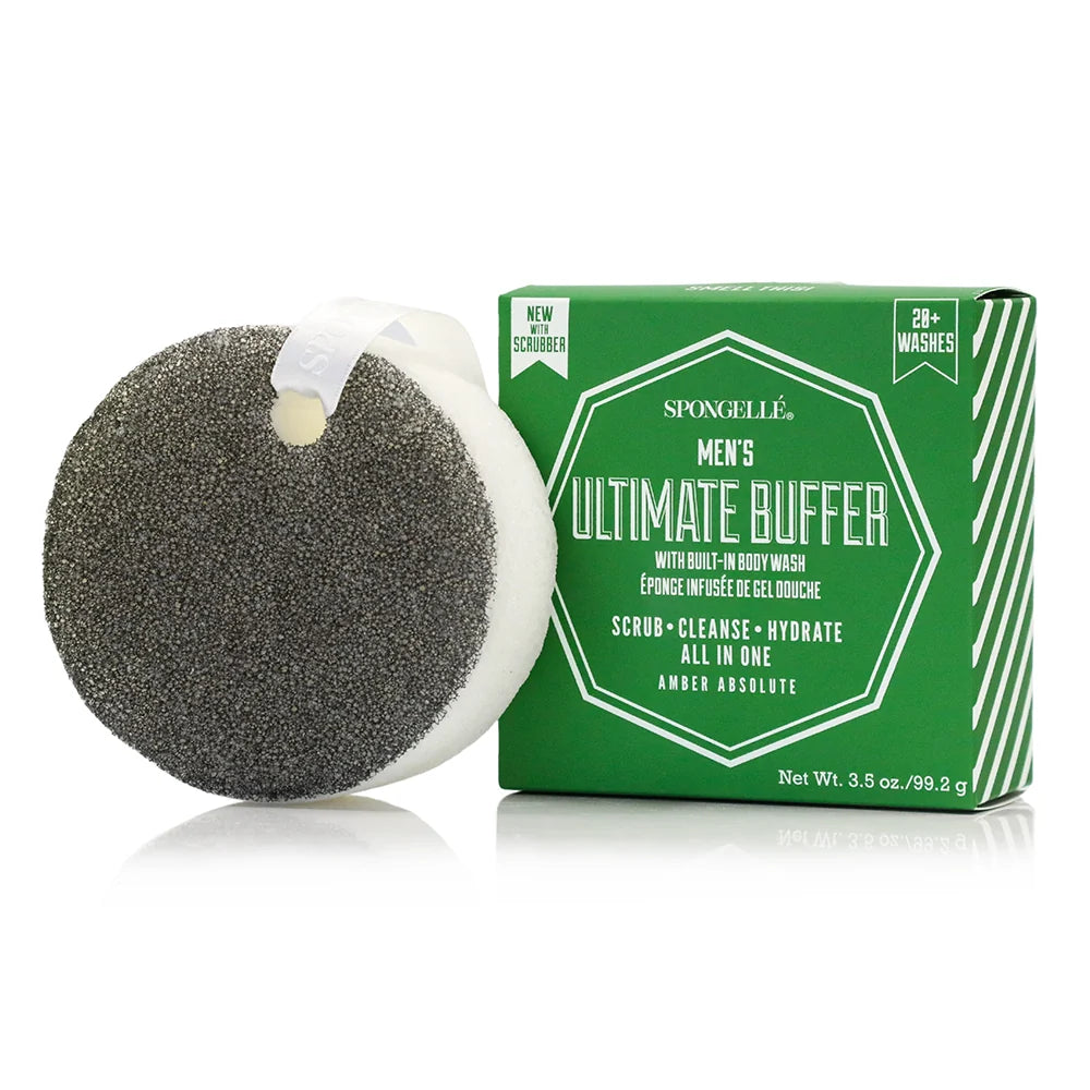 Men's Buffer with Black Scrubber Amber Absolute 3.5oz