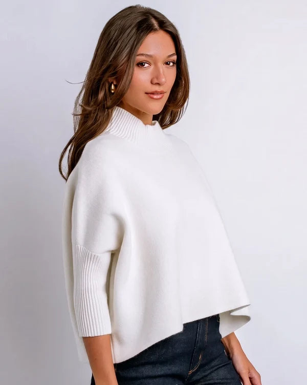 Aja Sweater White