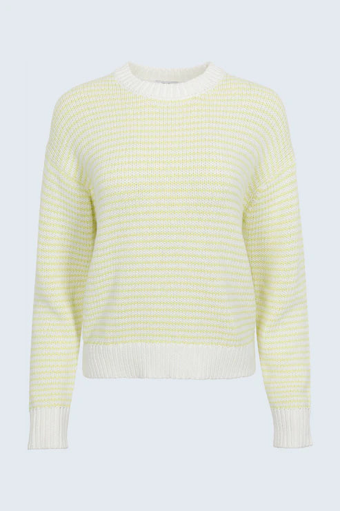 Aura Relaxed Crew Neck Sweater Limeade