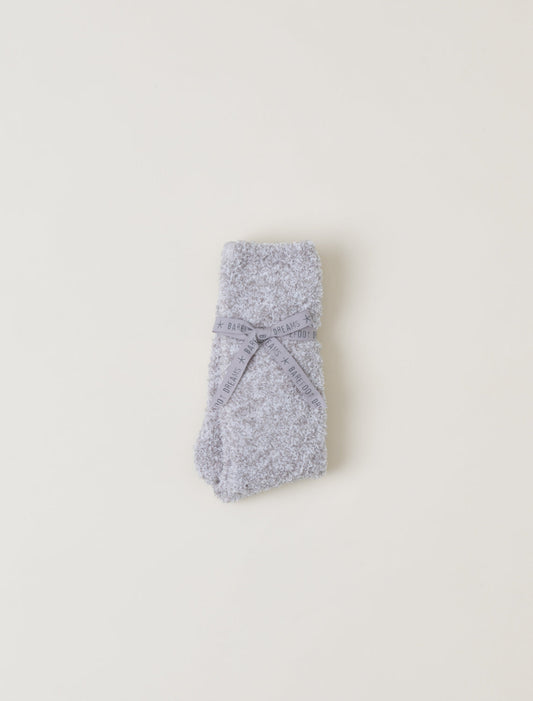 CozyChic Heathered Socks Oyster White