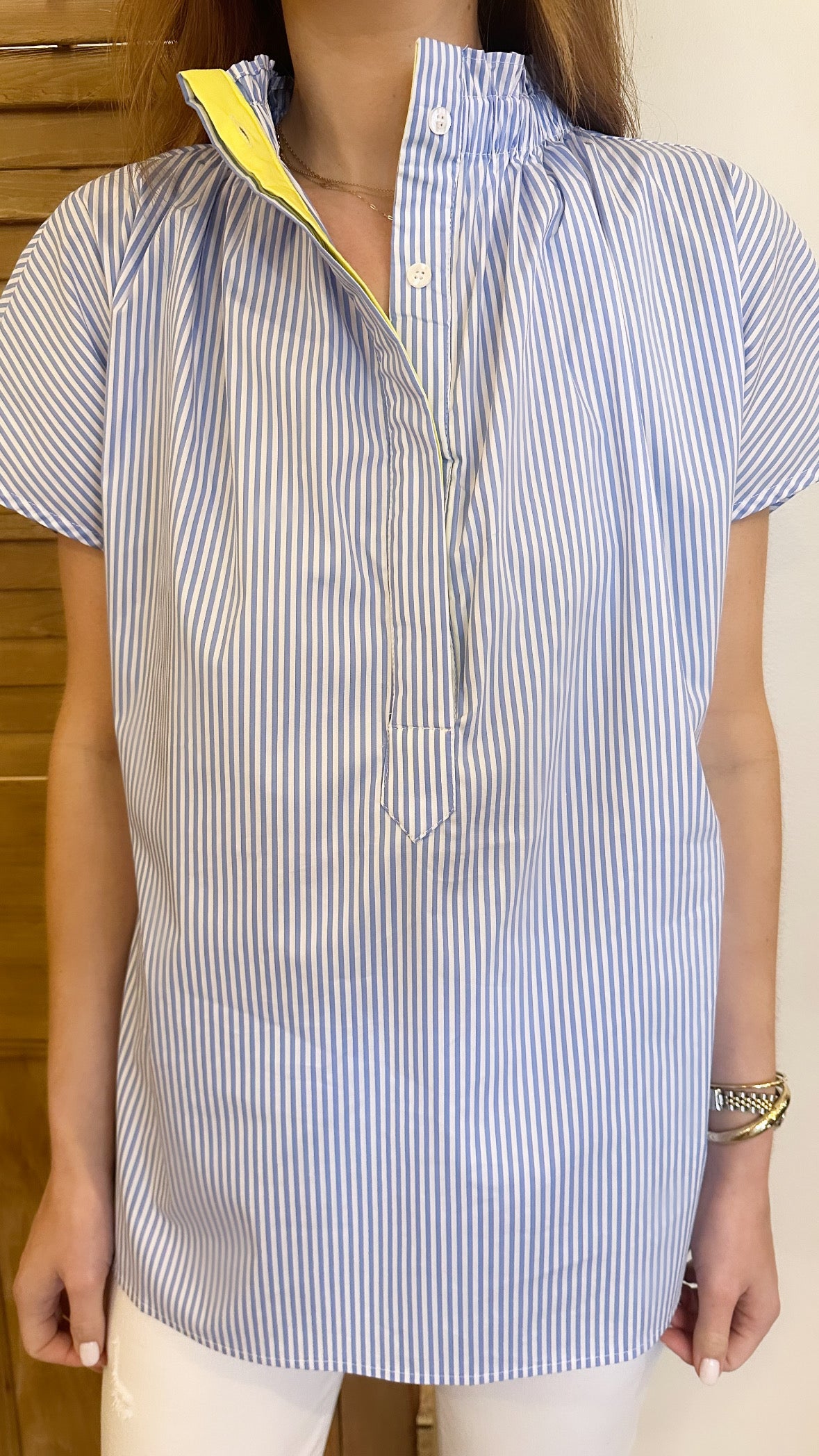 Emily Top Blue Stripe