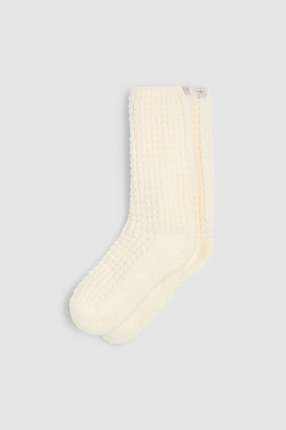 CozyChic Waffle Socks Pearl