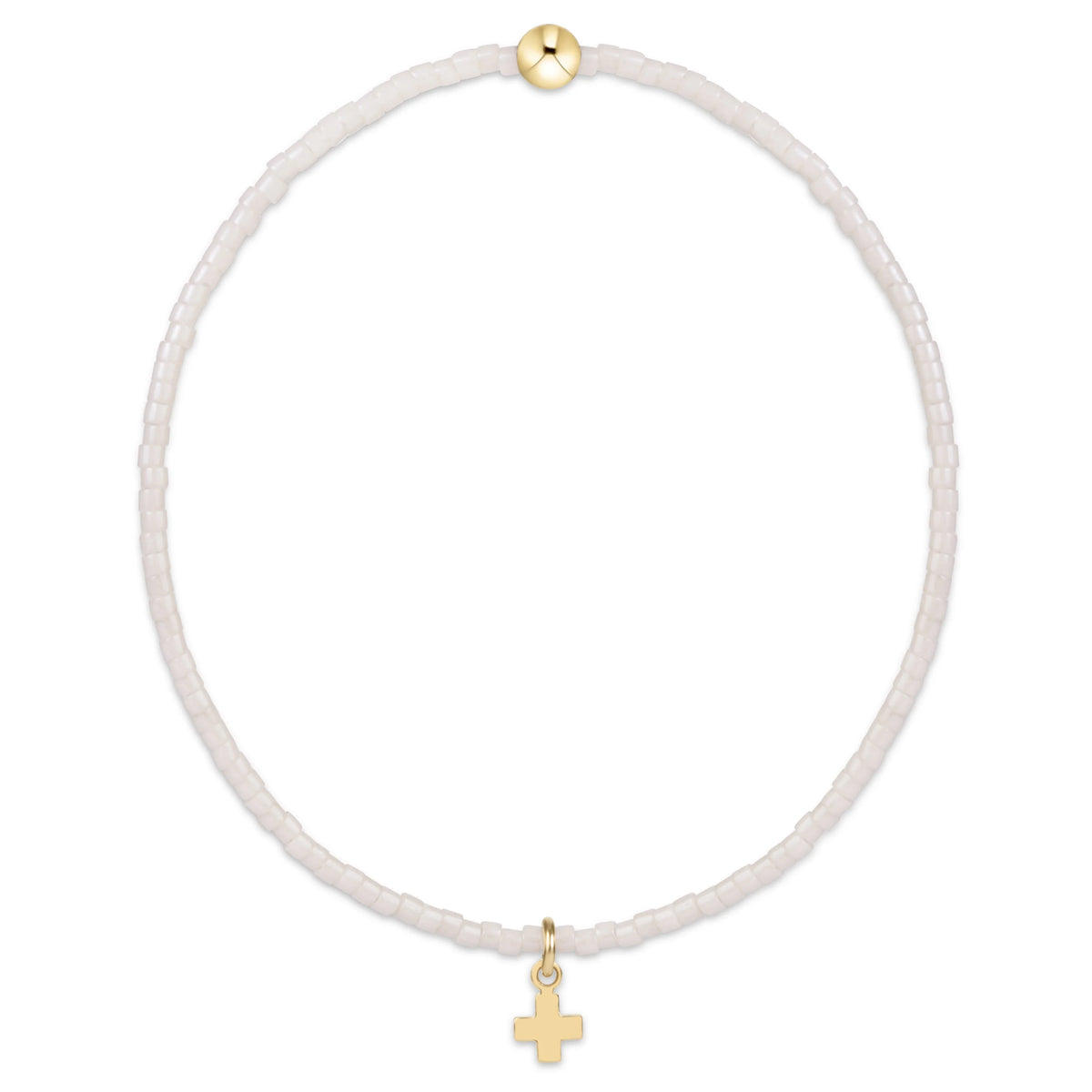 Hope Classic Milkshake Bracelet Signature Cross Small Gold Charm