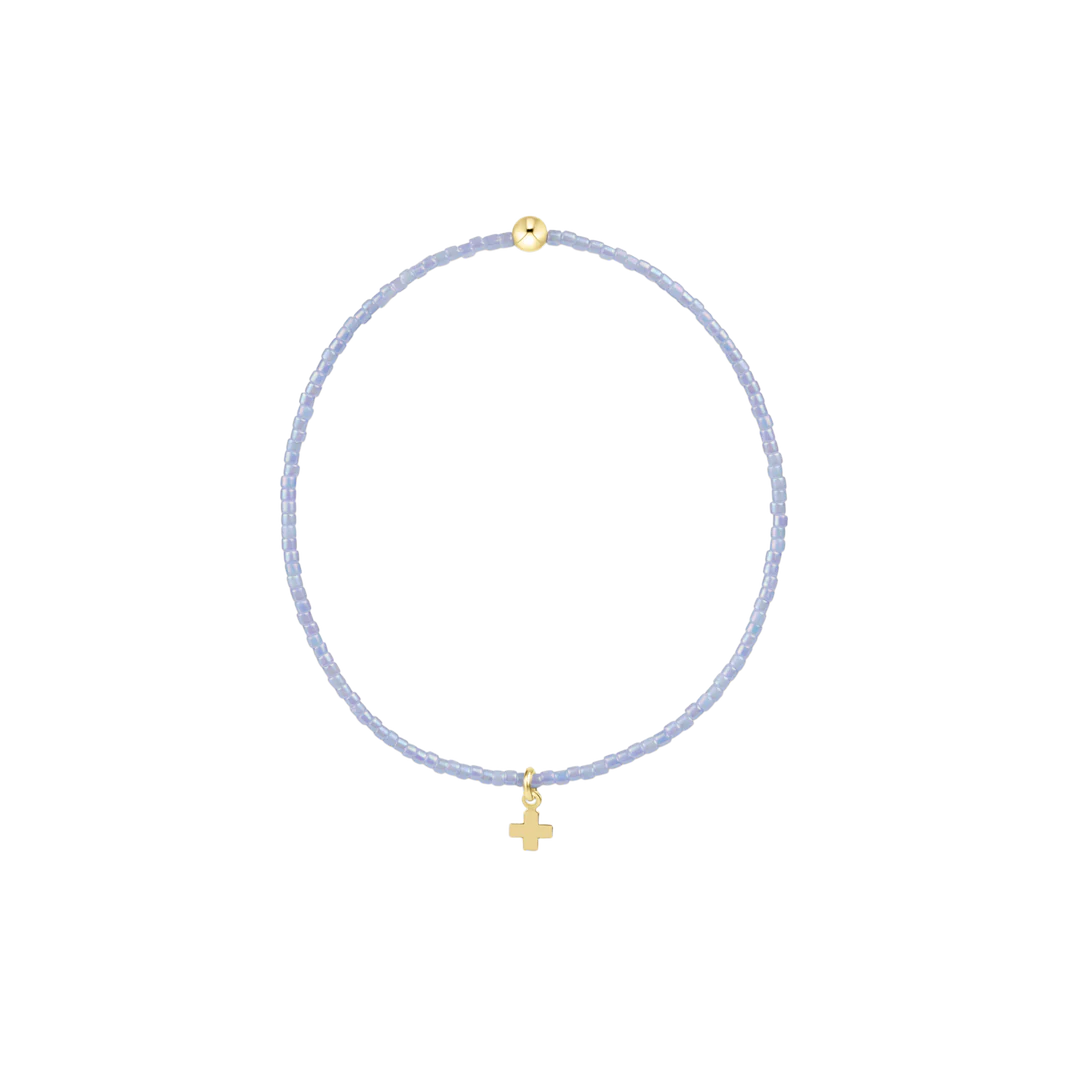 Hope Classic Ocean Mist Bracelet Signature Cross Small Gold Charm