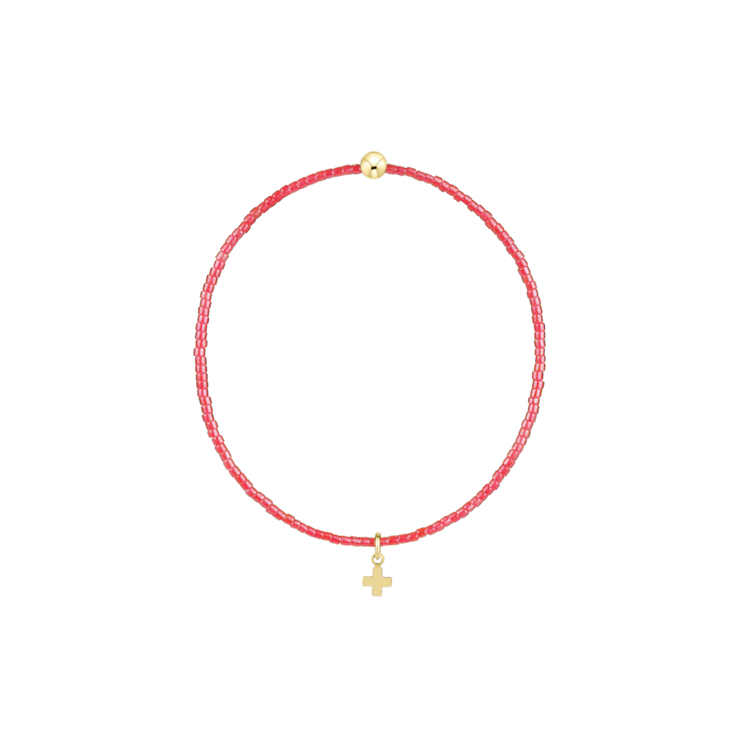 Hope Classic Sherbert Bracelet Signature Cross Small Gold Charm