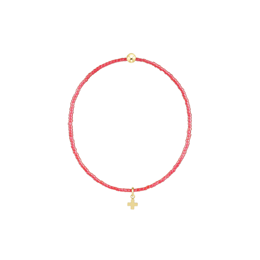 Hope Classic Sherbert Bracelet Signature Cross Small Gold Charm